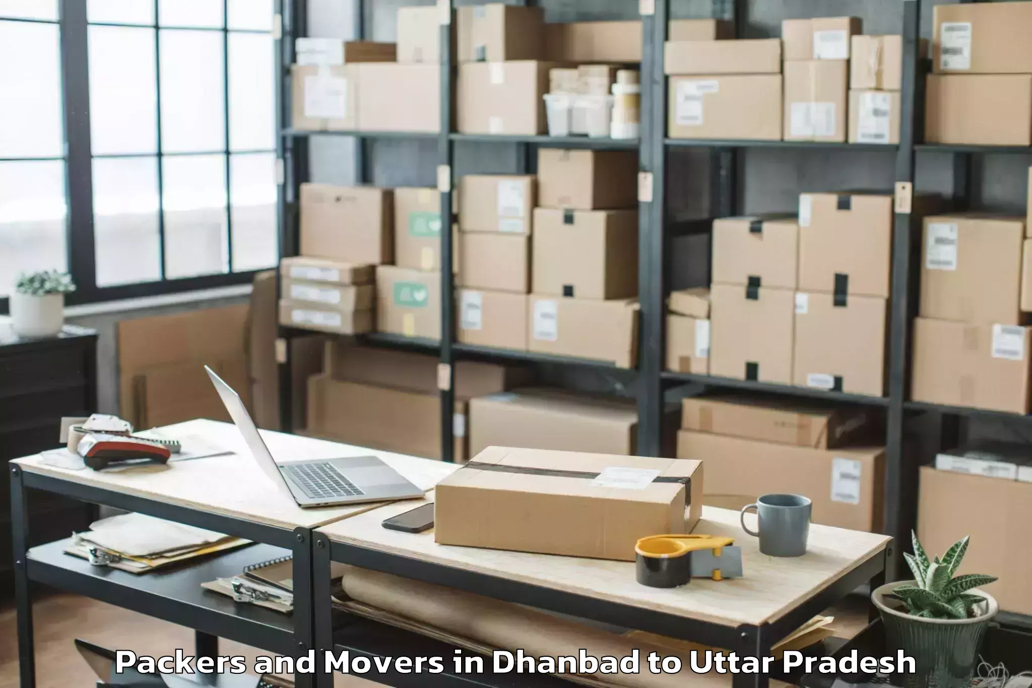 Top Dhanbad to Fatehganj West Packers And Movers Available